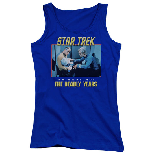 St Original Episode 40 Womens Tank Top Shirt Royal Blue