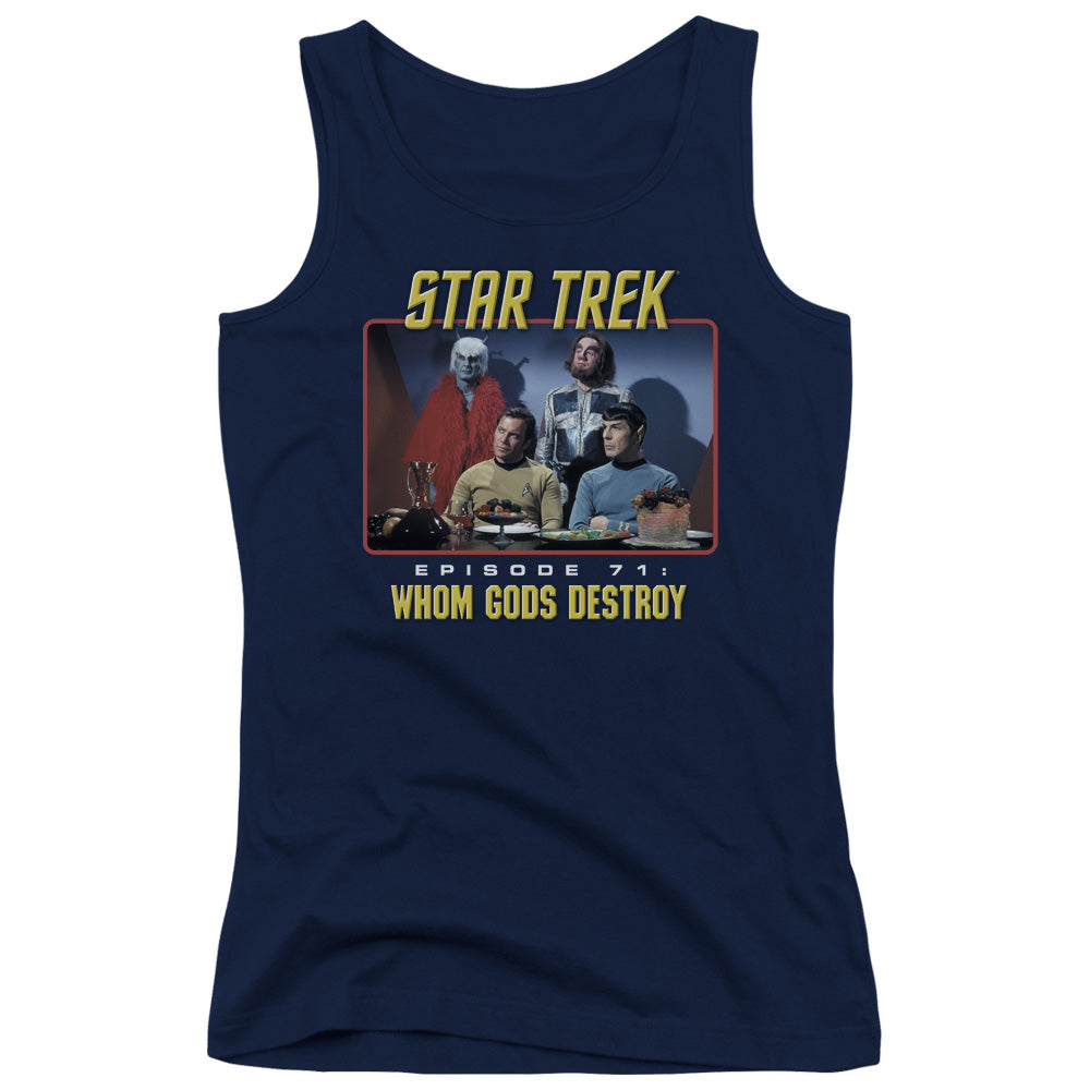 Star Trek Episode 71 Womens Tank Top Shirt Navy