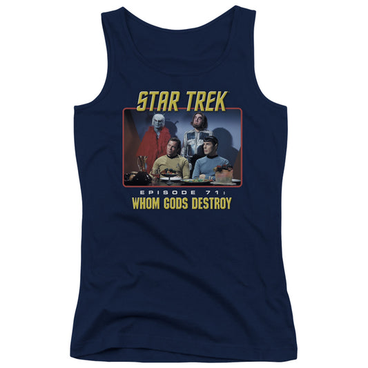 Star Trek Episode 71 Womens Tank Top Shirt Navy