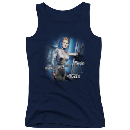 Star Trek Seven of Nine Womens Tank Top Shirt Navy