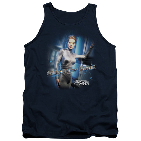 Star Trek Seven Of Nine Mens Tank Top Shirt Navy