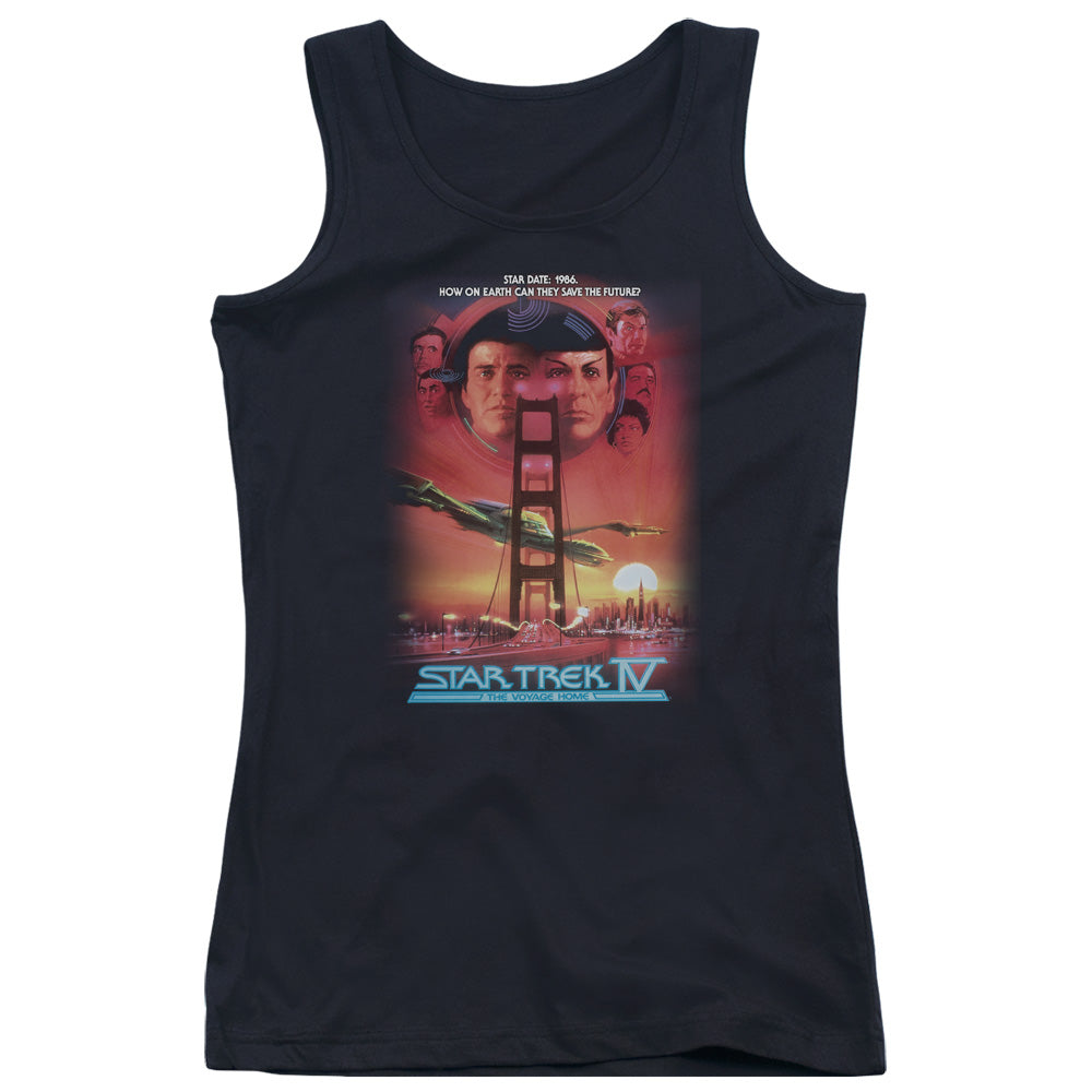 Star Trek the Voyage Home(Movie) Womens Tank Top Shirt Black