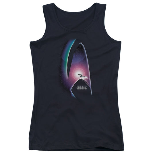 Star Trek Generations(Movie) Womens Tank Top Shirt Black