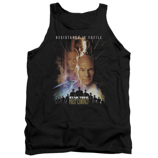 Star Trek First Contact(Movie) Mens Tank Top Shirt Black