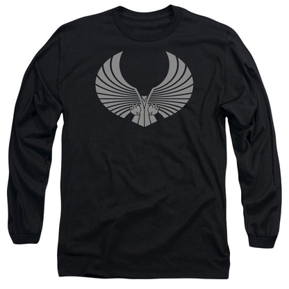 Star Trek Romulan Logo Mens Long Sleeve Shirt Black Officially Licensed Officially Licensed