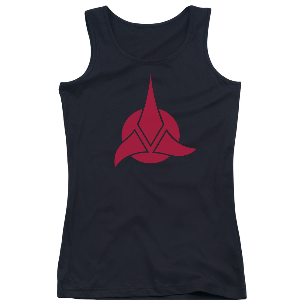 Star Trek Klingon Logo Womens Tank Top Shirt Black