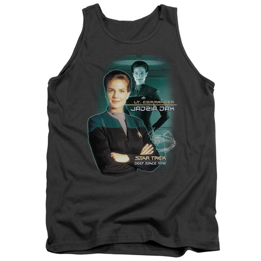 Star Trek Jadzia Dax Mens Tank Top Shirt Charcoal