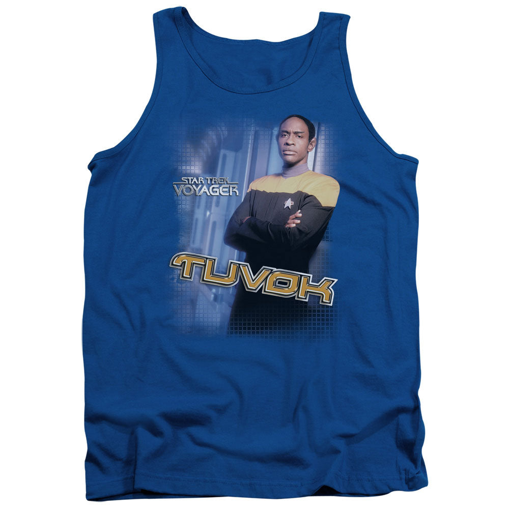 Star Trek Tuvok Mens Tank Top Shirt Royal Blue