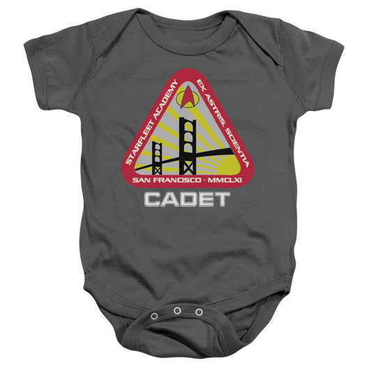 Star Trek Starfleet Cadet Infant Baby Snapsuit Charcoal