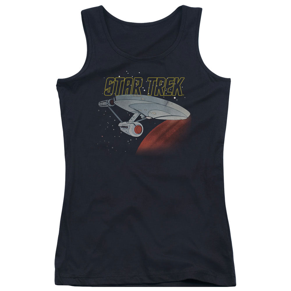 Star Trek Retro Enterprise Womens Tank Top Shirt Black