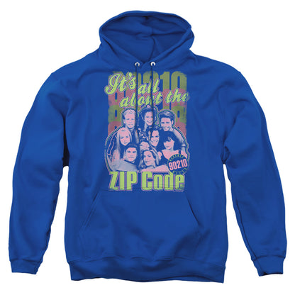 90210 Zip Code Mens Hoodie Royal Blue