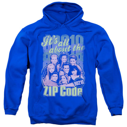 90210 Zip Code Mens Hoodie Royal Blue