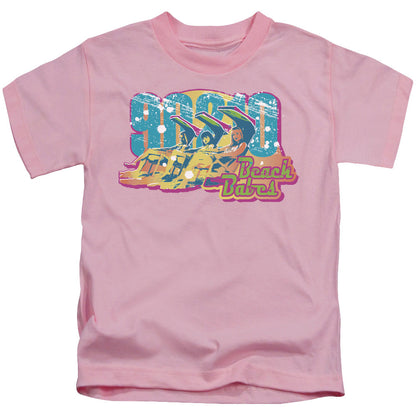 90210 Beach Babes Juvenile Kids Youth T Shirt Pink