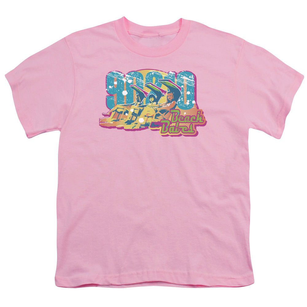 90210 Beach Babes Kids Youth T Shirt Pink