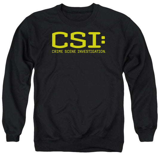 Csi Logo Mens Crewneck Sweatshirt Black Officially Licensed