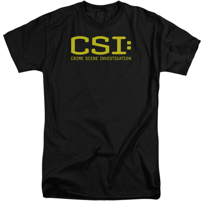 Csi Logo Mens Tall T Shirt Black Officially Licensed