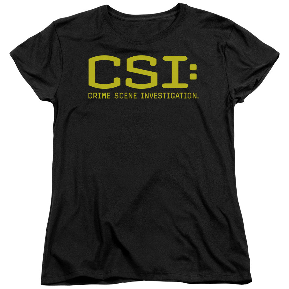 Csi Logo Womens T Shirt Black Officially Licensed