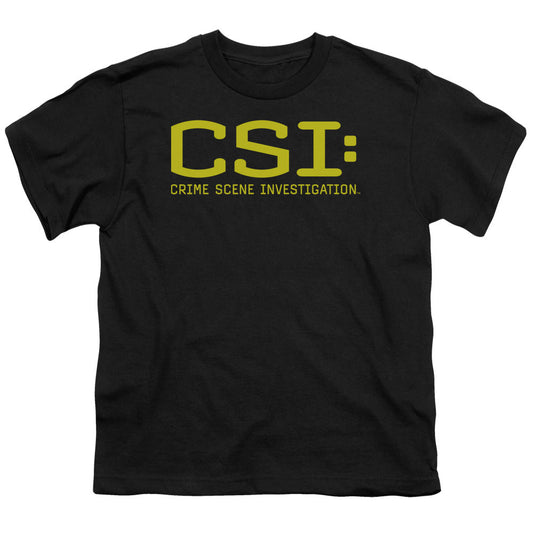 Csi Logo Kids Youth T Shirt Black Officially Licensed