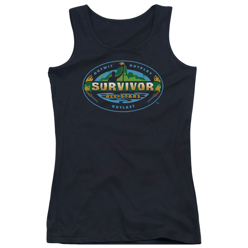 Survivor All Stars Womens Tank Top Shirt Black