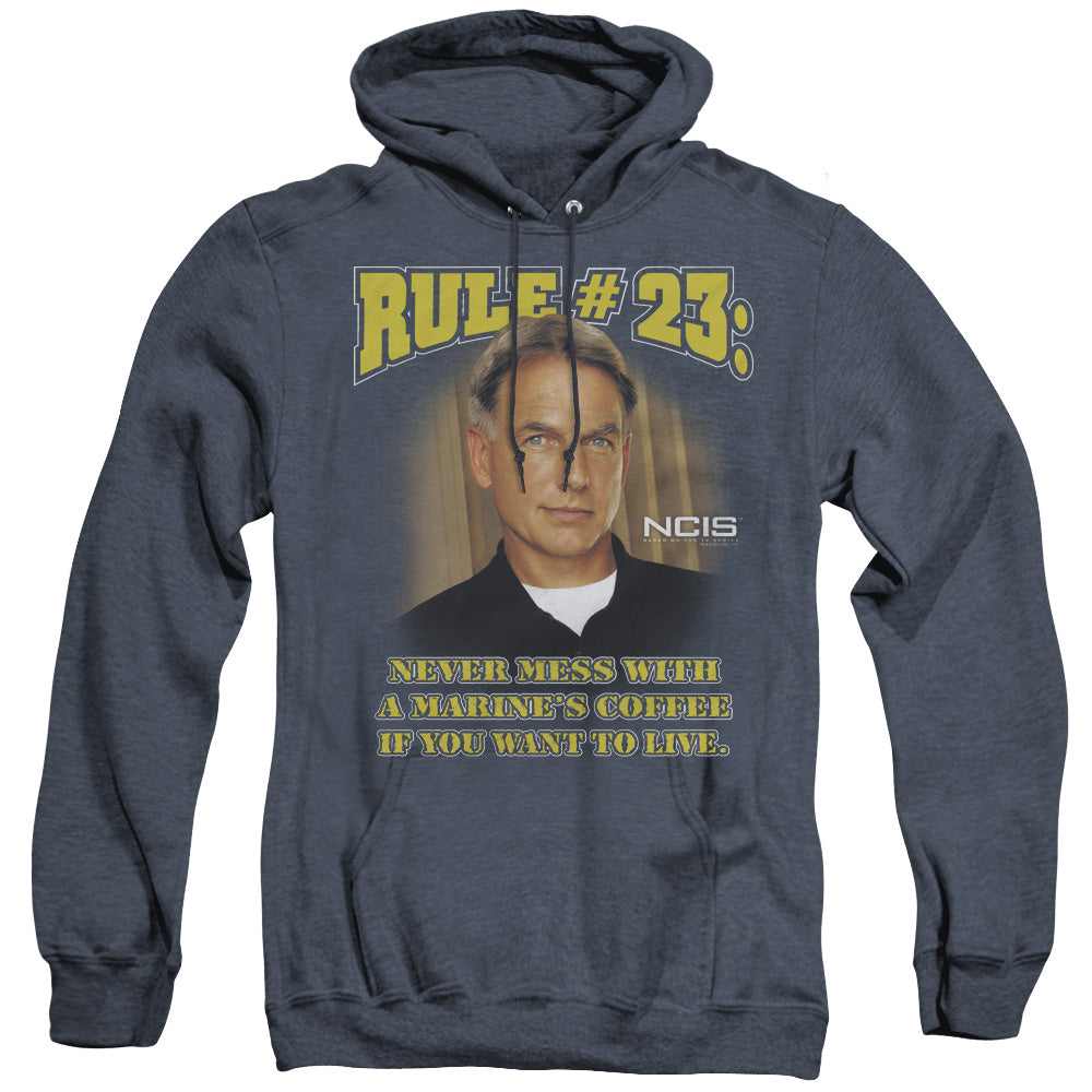 Ncis Rule 23 Heather Mens Hoodie Navy Officially Licensed