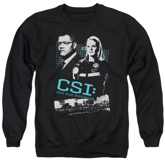 Csi Investigate This Mens Crewneck Sweatshirt Black Officially Licensed