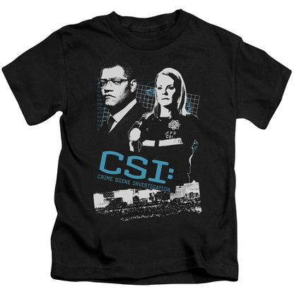 Csi Investigate This Juvenile Kids Youth T Shirt Black Officially Licensed