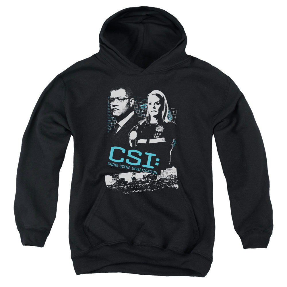 Csi Investigate This Kids Youth Hoodie Black Officially Licensed