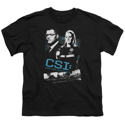 Csi Investigate This Kids Youth T Shirt Black Officially Licensed