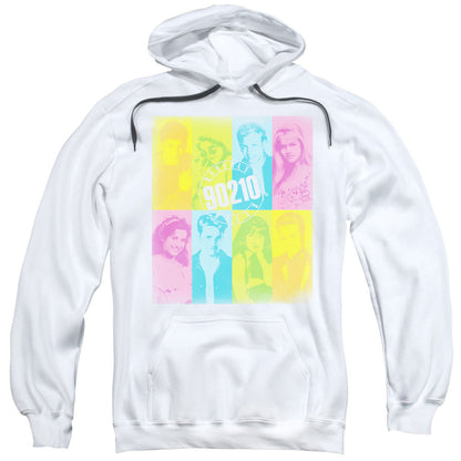 90210 Color Block Of Friends Mens Hoodie White