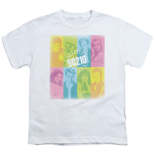 90210 Color Block of Friends Kids Youth T Shirt White