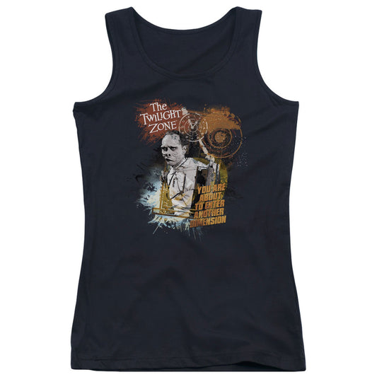 Twilight Zone Enter at Own Risk Womens Tank Top Shirt Black