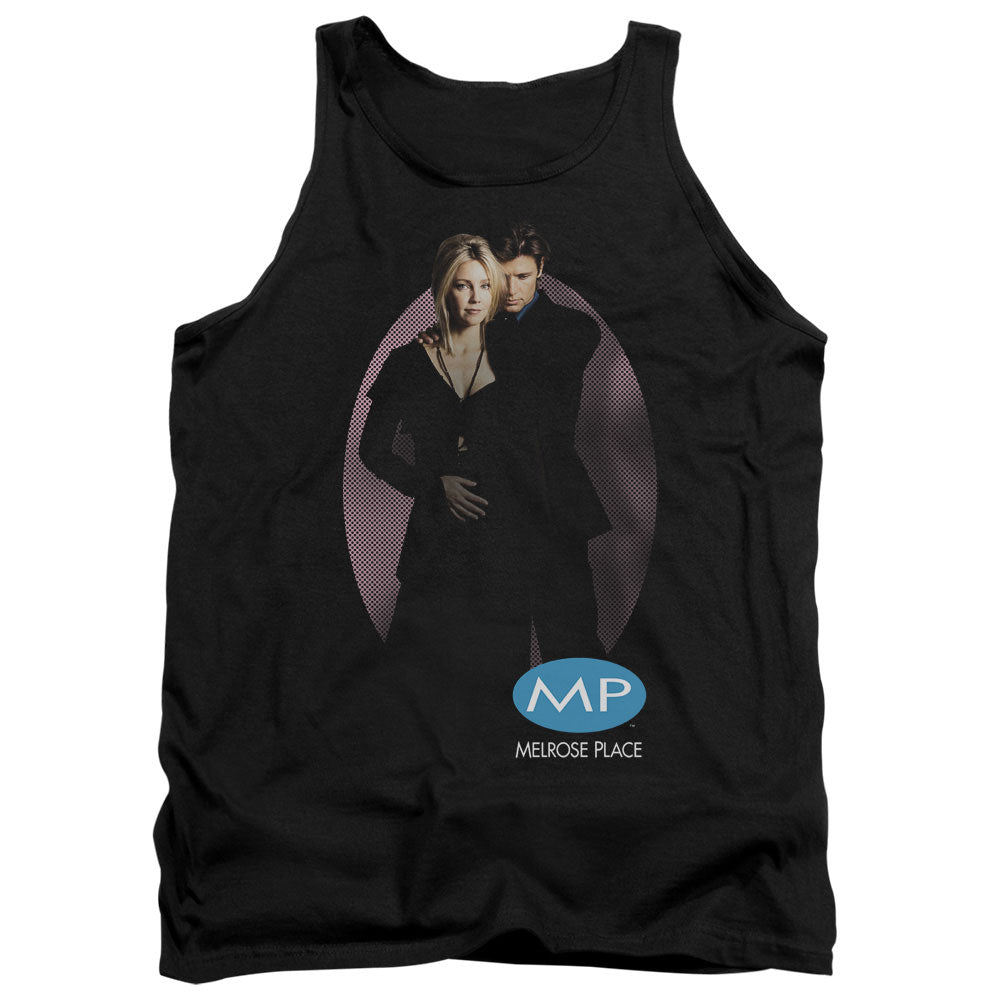 Melrose Place Kiss Mens Tank Top Shirt Black