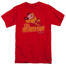 Load image into Gallery viewer, Mighty Mouse Im Mighty Mens T Shirt Red