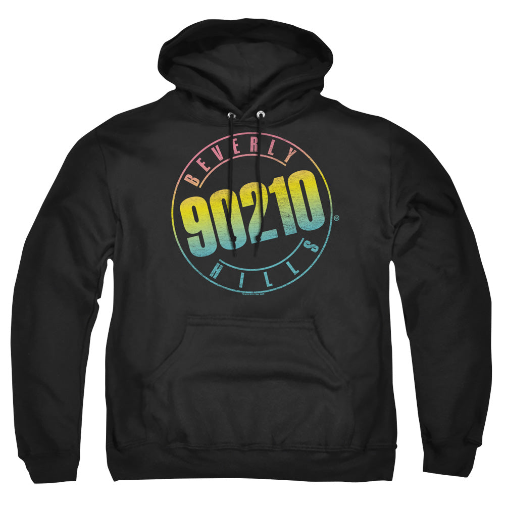 90210 Color Blend Logo Mens Hoodie Black