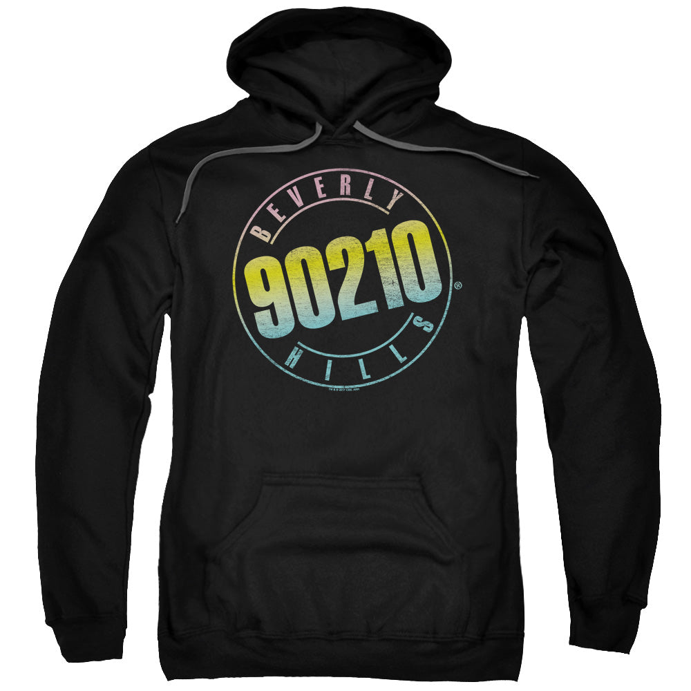 90210 Color Blend Logo Mens Hoodie Black