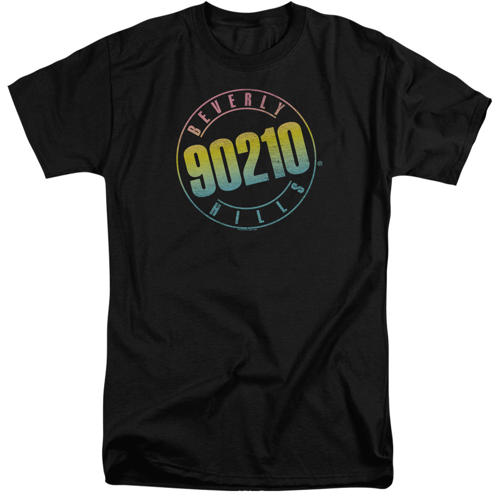 90210 Color Blend Logo Mens Tall T Shirt Black