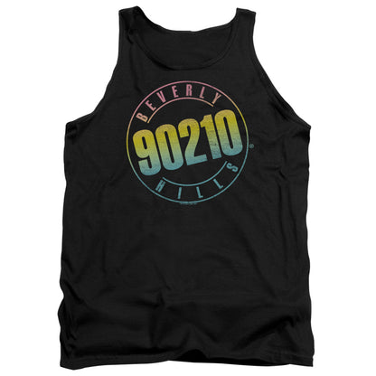 90210 Color Blend Logo Mens Tank Top Shirt Black