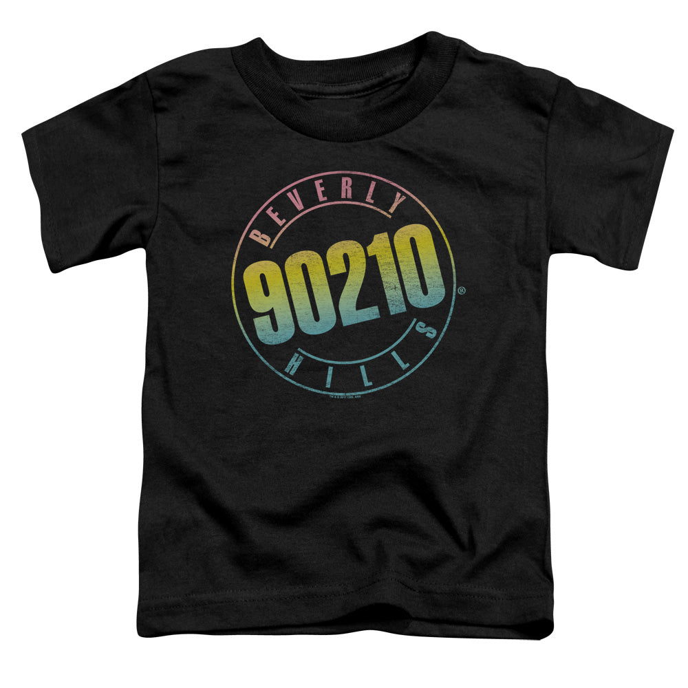 90210 Color Blend Logo Toddler Kids Youth T Shirt Black