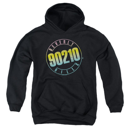 90210 Color Blend Logo Kids Youth Hoodie Black