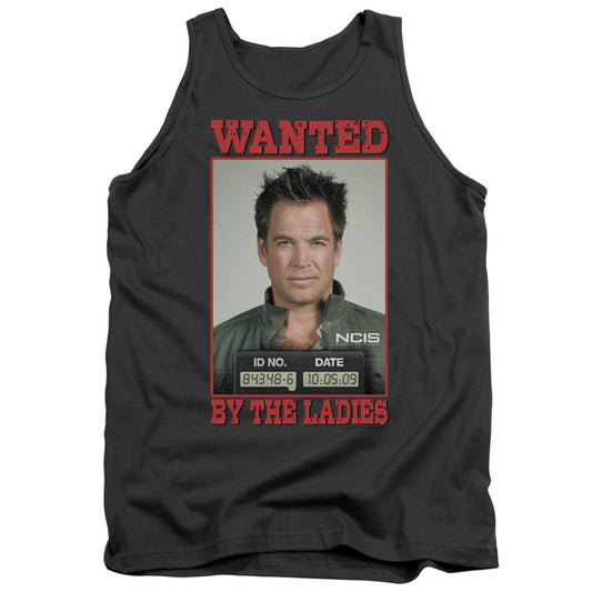 Ncis Wanted Mens Tank Top Shirt Charcoal