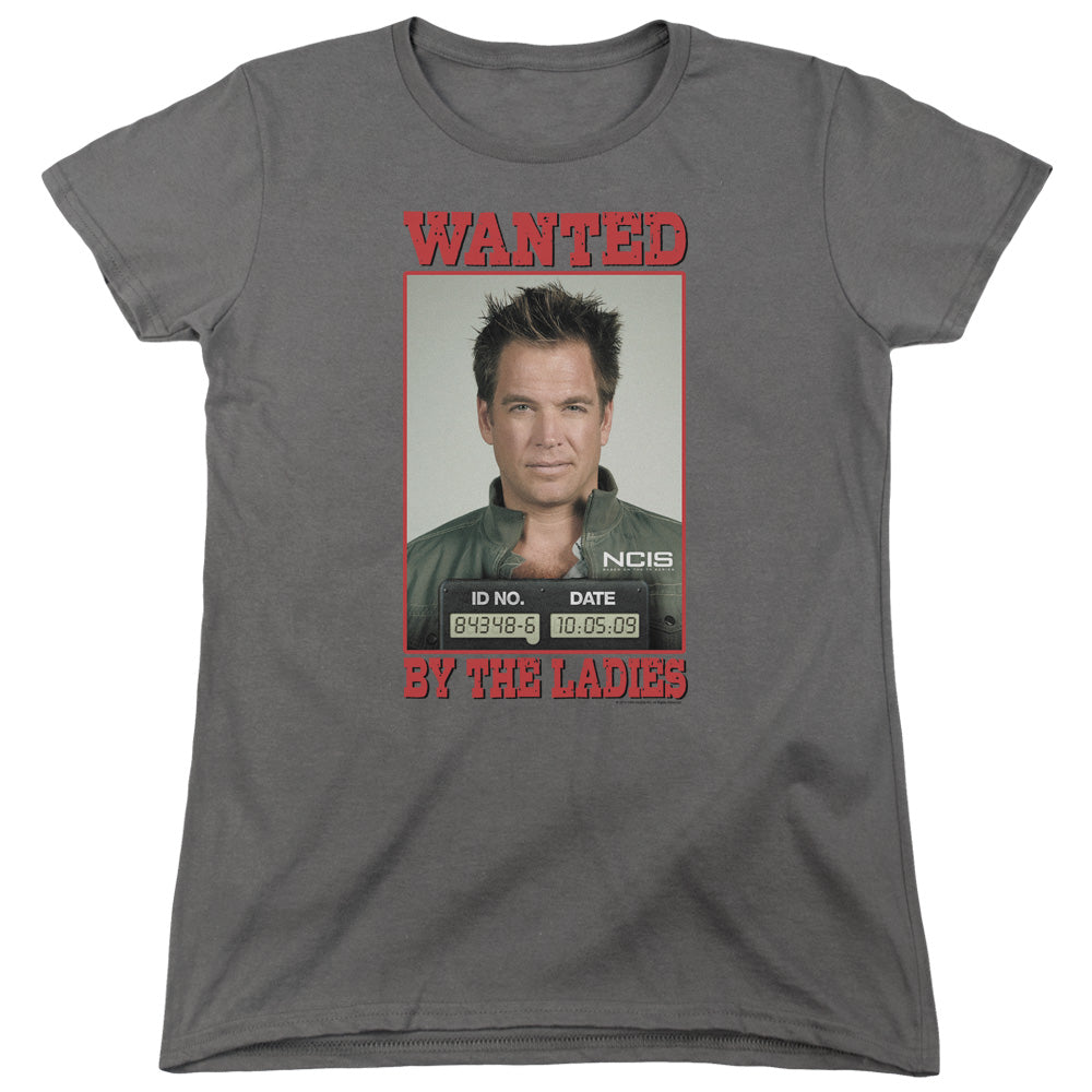 Ncis Wanted Womens T Shirt Charcoal Officially Licensed