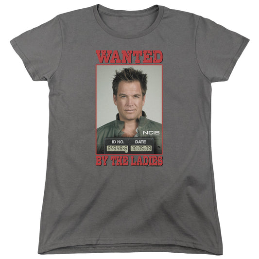 Ncis Wanted Womens T Shirt Charcoal Officially Licensed