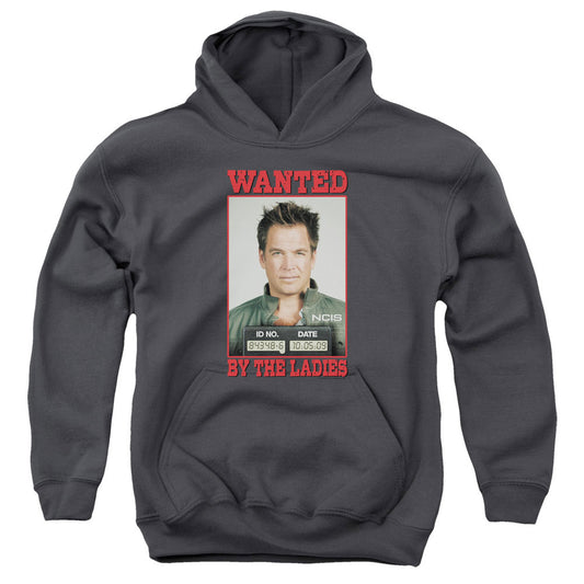 Ncis Wanted Kids Youth Hoodie Charcoal Officially Licensed