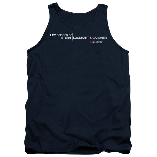 The Good Wife Law Offices Mens Tank Top Shirt Navy