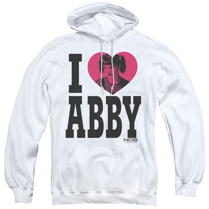 Ncis I Heart Abby Mens Hoodie White Officially Licensed