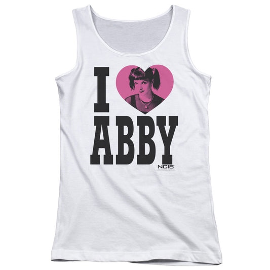 Ncis I Heart Abby Womens Tank Top Shirt White