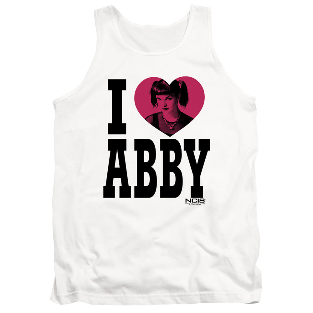 Ncis I Heart Abby Mens Tank Top Shirt White