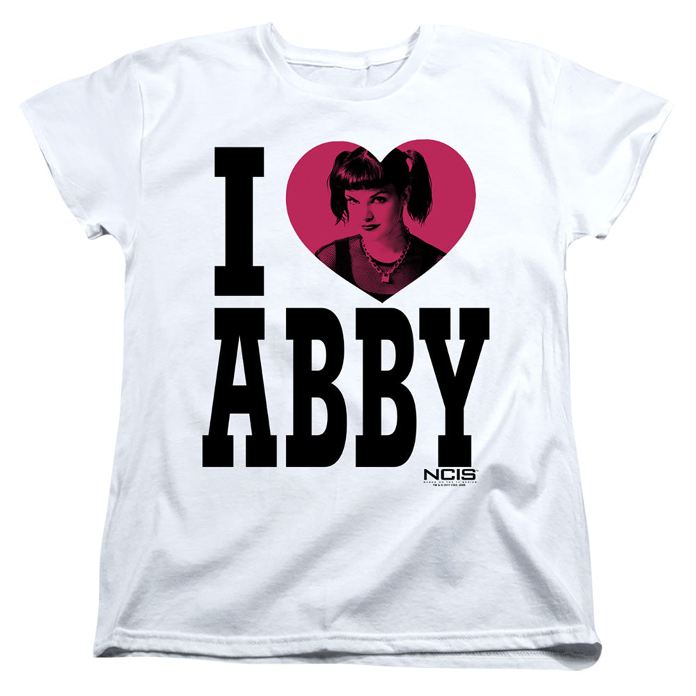 Ncis I Heart Abby Womens T Shirt White Officially Licensed