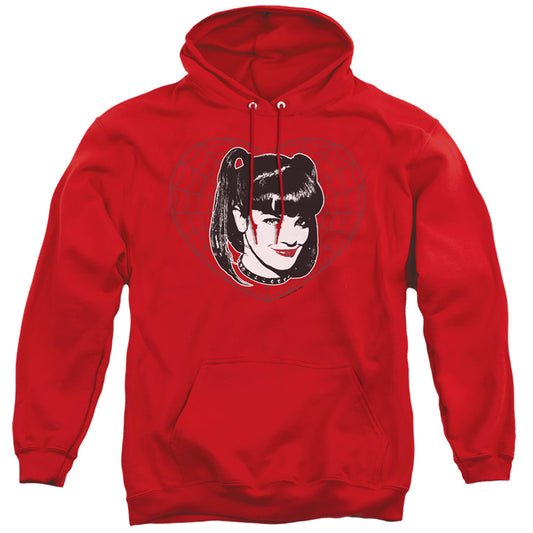 Ncis Abby Heart Mens Hoodie Red Officially Licensed