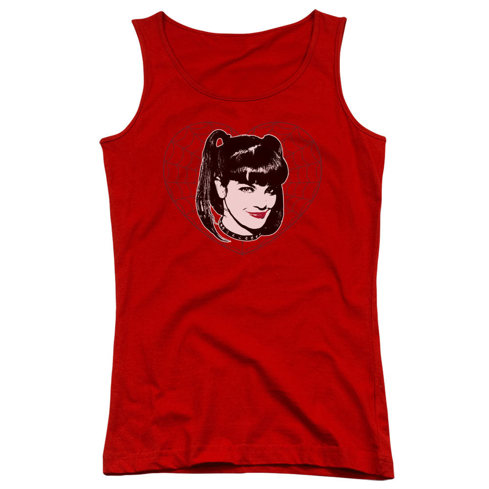 Ncis Abby Heart Womens Tank Top Shirt Red